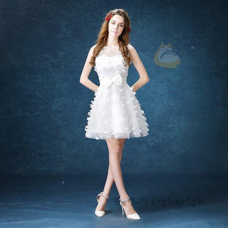 可愛いクリスマスツリーやギフトが 演奏会 ミニドレス 結婚式 ウエディングミニドレス 安い 白 ミニドレス セミオーダー パーティードレス 卒業式 コンサート サッシュリボン エンパイア エンパイアライン 商品情報ぜひお読みください 読みました Pathwaysfl Org