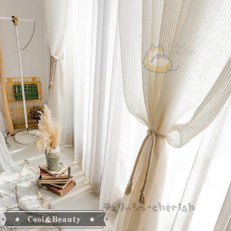 カーテン レースカーテン 無地 白 腰窓 半遮光 おしゃれ 北欧風 Ins風 綿 リネン 遮熱 透光 Uvカット インテリア 丈直し フック オーダー カーテン 卒業式 Jpw1 Cl チェリッシュ Cherish 通販 Yahoo ショッピング