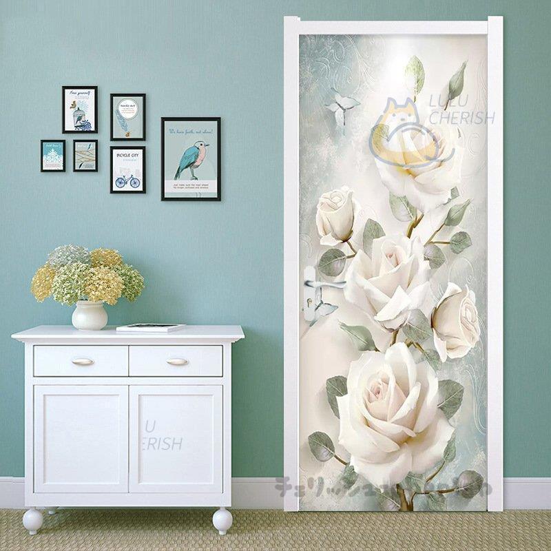 ウォールステッカー シール 貼ってはがせる 室内用ドア装飾シート 防水シール 部屋 ドアシート ドア壁紙 Diy おしゃれ 白 バラ 飾り 卒業式 Jpw3 Qt チェリッシュ Cherish 通販 Yahoo ショッピング