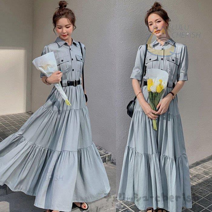 メーカー公式ショップ 春夏 マキシワンピース 40代 レディース シャツワンピース 半袖 30代50代 ゆったり 通勤 オシャレ結婚式ドレス 上品 きれいめフレアスカート 無地ワンピース ワンピース Color グレー Www Cognitiva La