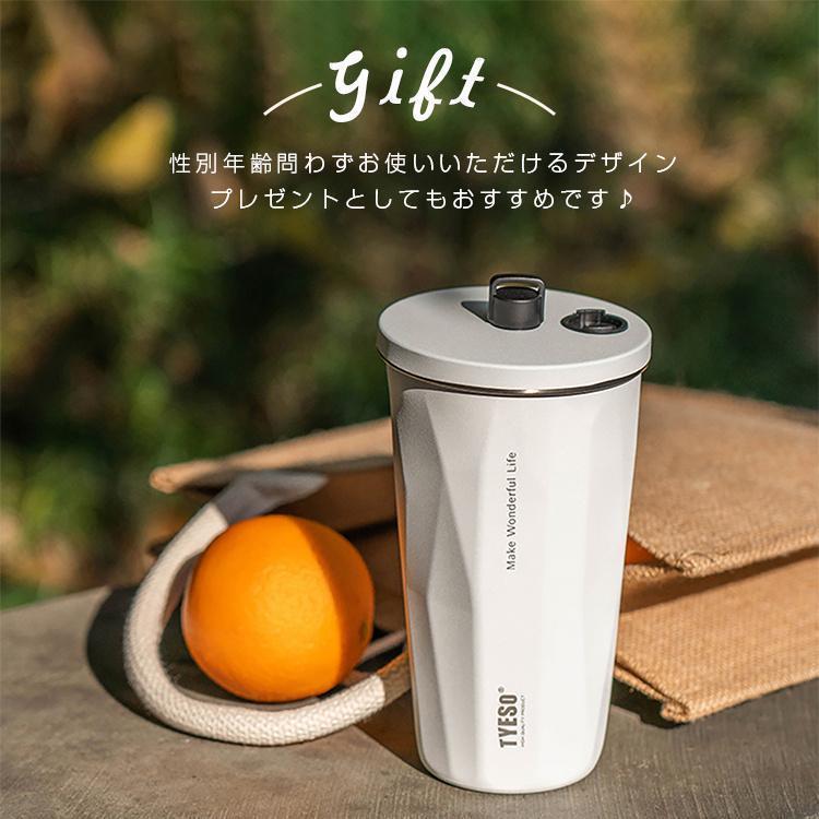 タンブラー 水筒 ストロー付き 600ml 蓋付き 大容量 真空断熱 保温 保冷 持ち運び マグボトル 水筒 直飲み 二重構造 ステンレス コーヒーカップ 車載せでき｜lulucherish｜14