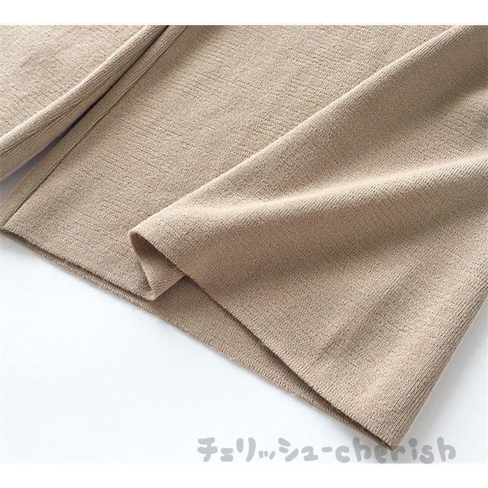 当店は最高な サービスを提供します ニットセットアップ パンツセットアップ ニット レディース 秋 冬 上下セット ニットパンツ ニットセーター ガウチョパンツ ゆったり ワイドパンツ 30代 40代 Commerces Boutique