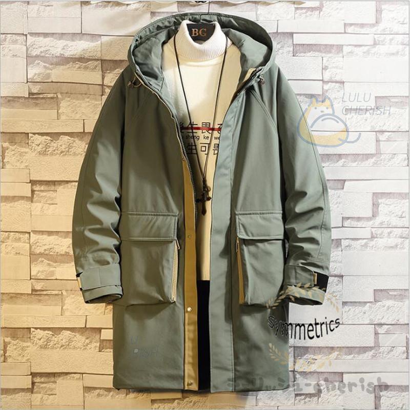 低価格 ダウンコートメンズ 厚手コート 紳士服 フード付き アウター 配色 ロングコート アウトドア 撥水 防風 厚手 秋冬 40代 30代 代 中綿コート サイズ M Binghamtonhots Com