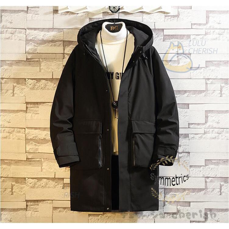 低価格 ダウンコートメンズ 厚手コート 紳士服 フード付き アウター 配色 ロングコート アウトドア 撥水 防風 厚手 秋冬 40代 30代 代 中綿コート サイズ M Binghamtonhots Com