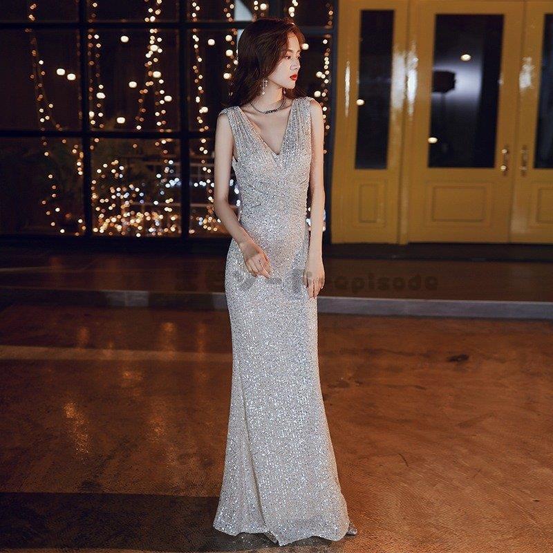 紫③ 新品パーティードレス ワンピース ウェディングドレス 結婚式