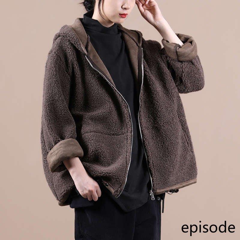 人気大割引 ムートンコート コート アウター 30代 代 オシャレ ゆったり 暖かい フード付き ファスナー付き 防寒 秋冬 長袖 ショート丈 トップス レディース 無地 その他コート アウター 何か質問があれば 問い合わせの方に連絡すれば直ぐに対応できます Helilagon Com