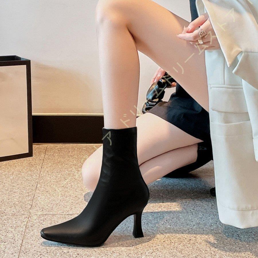 ショートブーツ ピンヒール レディース ブーツ ヒール 歩きやすい ハイヒール 幅広 甲高 黒 ヒールブーツ 疲れない 痛くならない 靴 かわいい 大きいサイズ Huawuyu 0222 Dx161 エピソード Episode 通販 Yahoo ショッピング