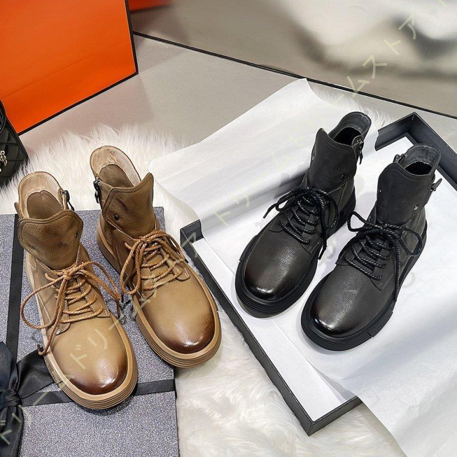 本革 ブーツ レディース 春秋 ローヒール レースアップブーツ 編み上げブーツ ラウンドトゥ 幅広 サイドジップ ショートブーツ 大きいサイズ おじ靴 女性 袴用 Huawuyu 0222 Px152 エピソード Episode 通販 Yahoo ショッピング