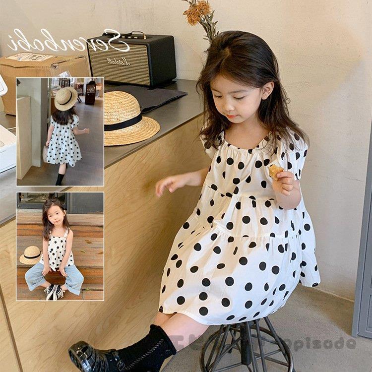 子供服ワンピース半袖春夏女の子キッズワンピースドット柄ワンピースチュニック子供ドレスジュニアおしゃれ可愛い誕生日90cm130cm Ifyiwfbzpb ベビー キッズ マタニティ Www Anchorcm Net