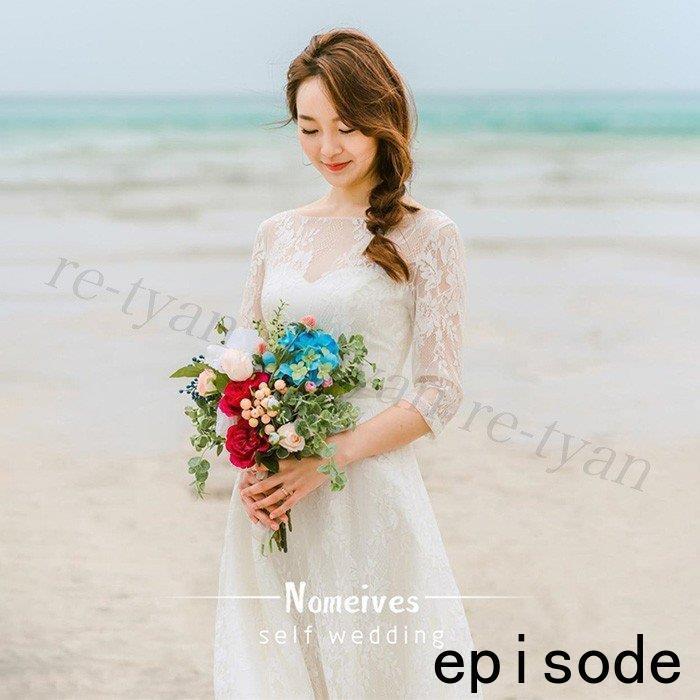 パーティ ドレス レース 結婚式フォーマルドレス ウエディングドレス 2次会 シンプル 白 ワンピース ミモレ丈安い 可愛い 袖あり40代 代 50代 30代 春秋冬 Huawuyu 1125 Drs628 エピソード Episode 通販 Yahoo ショッピング