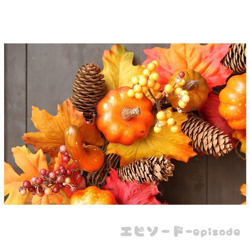 ファッション通販 リース ハロウィン 花 秋 手作り クリスマス 飾り付け フラワーリース 造花 ガーデニング 壁掛け飾り 玄関ドア 雑貨 装飾 かぼちゃ ギフト お店 おしゃれ Wantannas Go Id