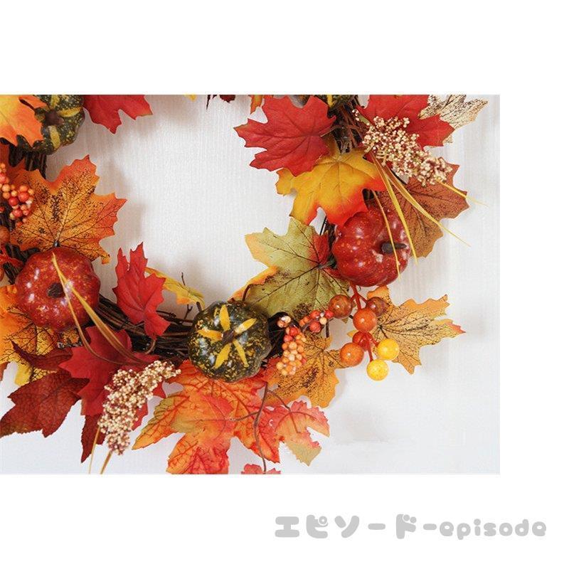 ファッション通販 リース ハロウィン 花 秋 手作り クリスマス 飾り付け フラワーリース 造花 ガーデニング 壁掛け飾り 玄関ドア 雑貨 装飾 かぼちゃ ギフト お店 おしゃれ Wantannas Go Id