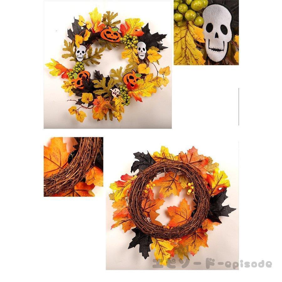 最新入荷 リース ハロウィン 花 秋 手作り Ledライト クリスマス 飾り付け フラワーリース 造花 ガーデニング 壁掛け飾り 玄関ドア 雑貨 装飾 ギフト おしゃれ Wantannas Go Id