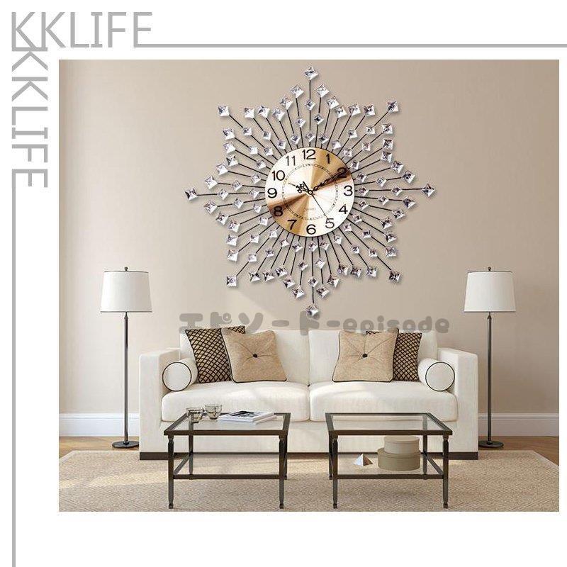 壁掛け時計 金属製 おしゃれ 北欧 リビングルーム ウォールクロック 壁掛 インテリア時計 インテリアクロック デコレーション 静音 キラキラ Sssp Zbl エピソード Episode 通販 Yahoo ショッピング