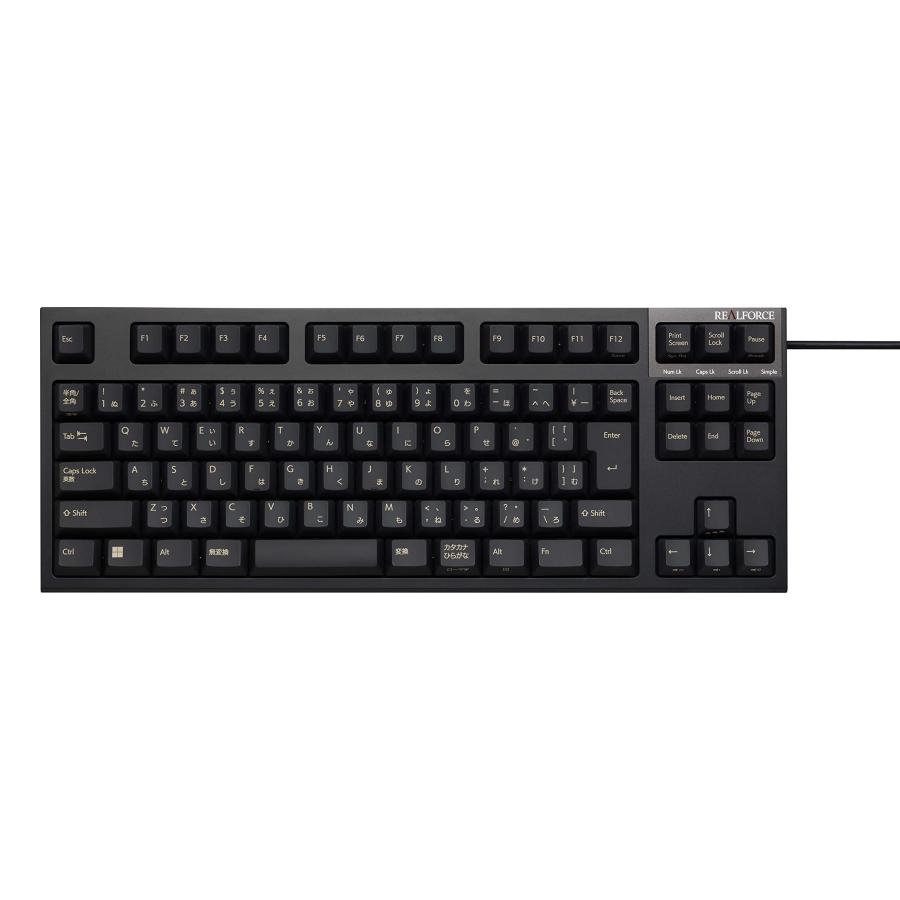 REALFORCE R3S キーボード 有線 テンキーレス 30g 日本語配列 ブラック