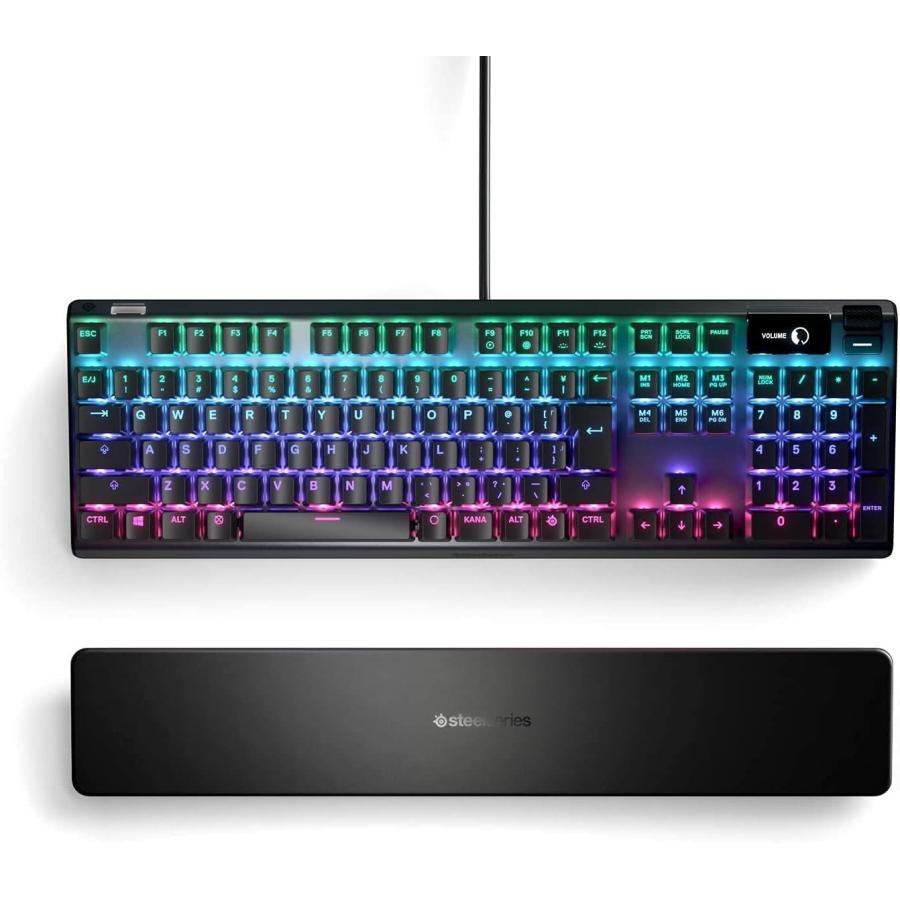 SteelSeries ラピッドトリガー 搭載 ゲーミングキーボード 有線 日本語