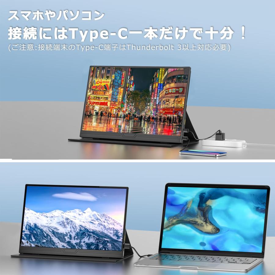 モバイルモニター 15.6インチ モバイルディスプレイ ポータブルモニタ