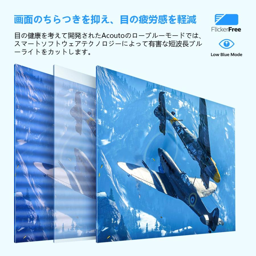 Acouto XC18 モバイルモニター 18.5インチ 疲れ目軽減/青色光源を低減