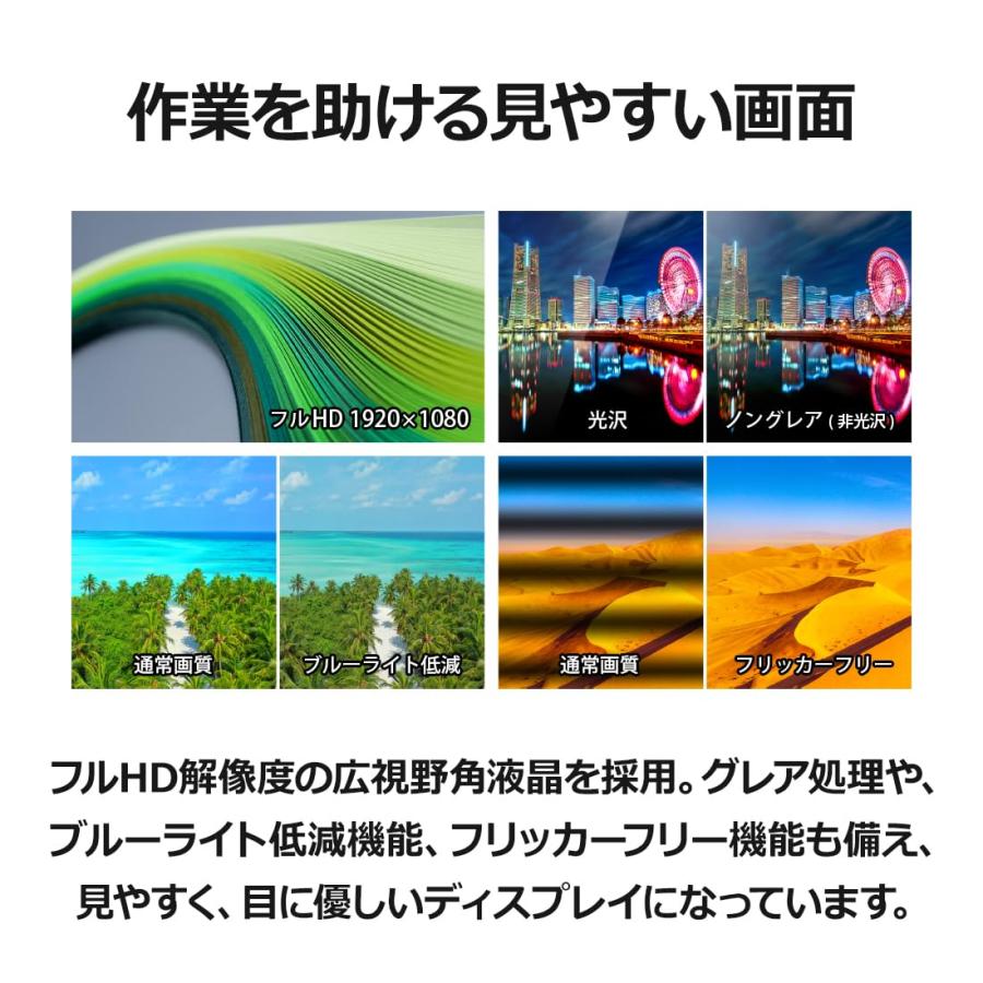 FMV 富士通 ディスプレイ 21.5インチFull HDモニター(VA/HDMI/アナログRGB/スピ_6