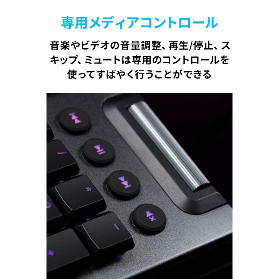 Logicool G ゲーミングキーボード G813-CK 有線 クリッキー 青軸 薄型