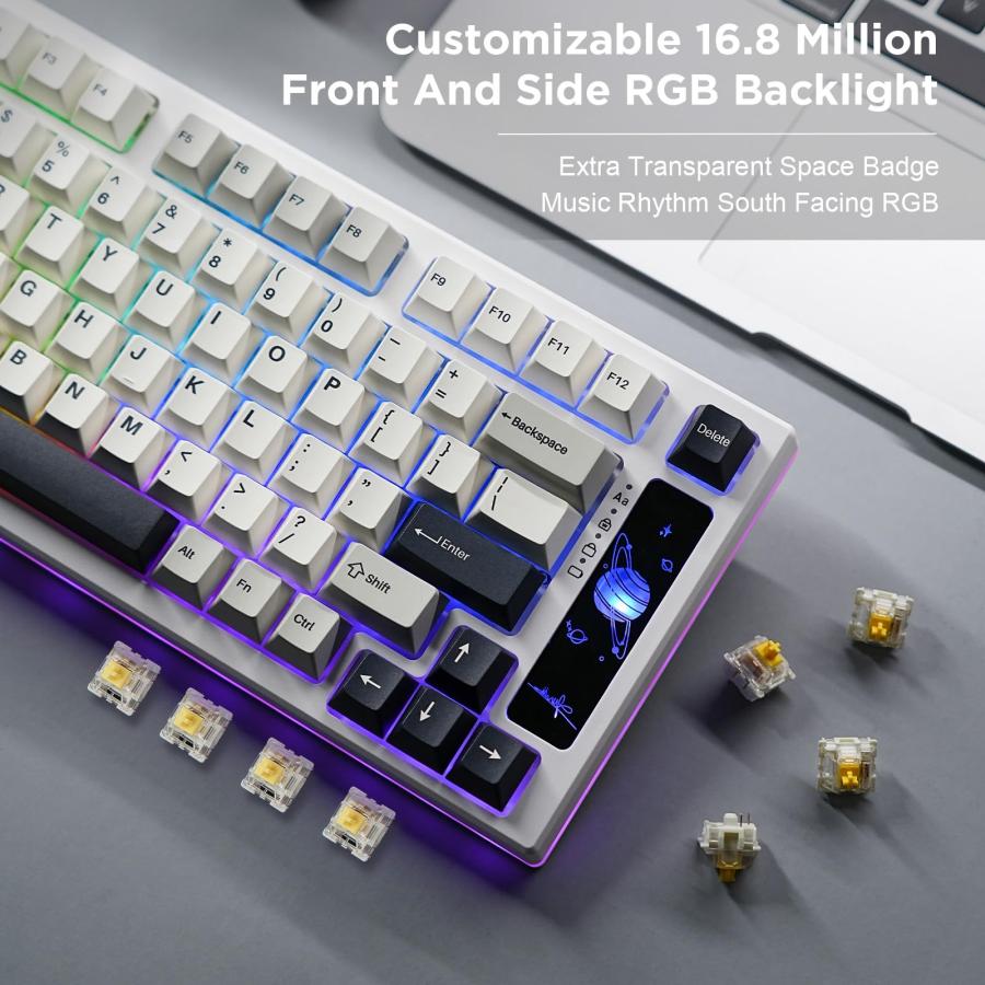 YUNZII YZ75 75% ホットスワップ対応ワイヤレスゲーミングキーボード