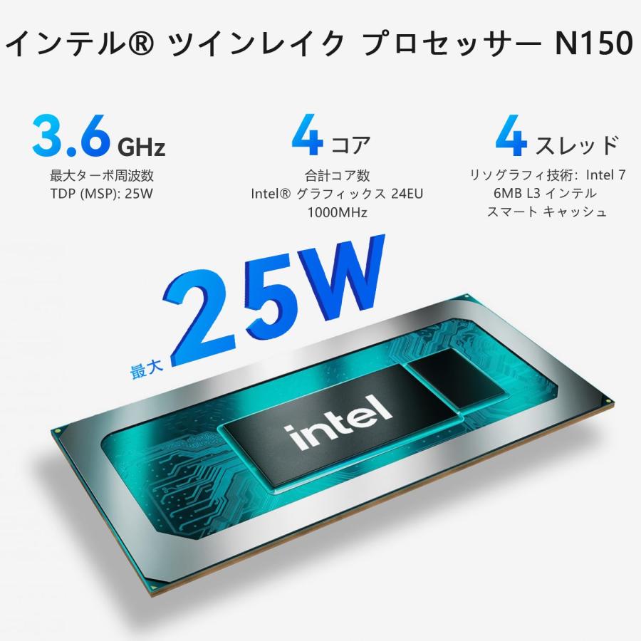 Beelink EQ14 ミニPC、Intel Twin Lake N150 ミニゲーミング PC、16GB