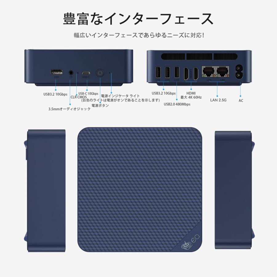 Beelink EQ14 ミニPC、Intel Twin Lake N150 ミニゲーミング PC、16GB