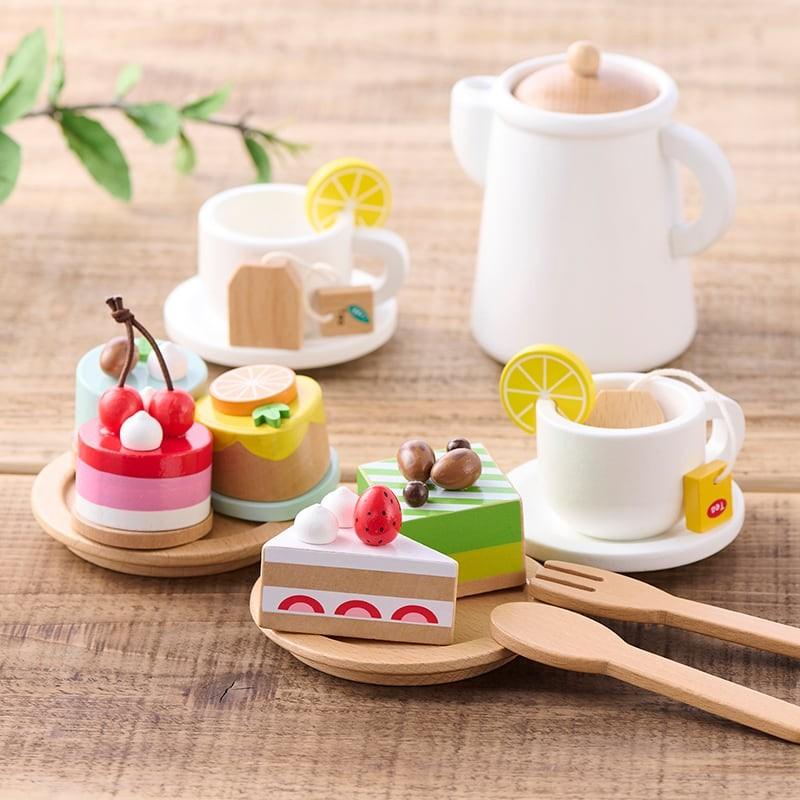 木製 おままごと プチケーキ セット スイーツ 10種 木のおもちゃ 木製 おままごと プチケーキ セット スイーツ 10種 木のおもちゃ