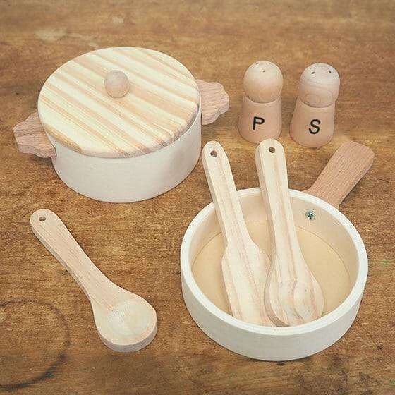 木製 おままごと キッチンツールセット Egmont Toys エグモントトイズ
