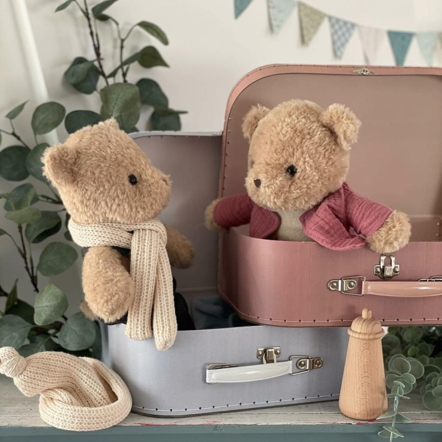 希少限定数☆サントリーホール メモリアルグッズ　テディベア 大小セット Egmont Toys くま ぬいぐるみ お着換えモリセット in ペーパートランク