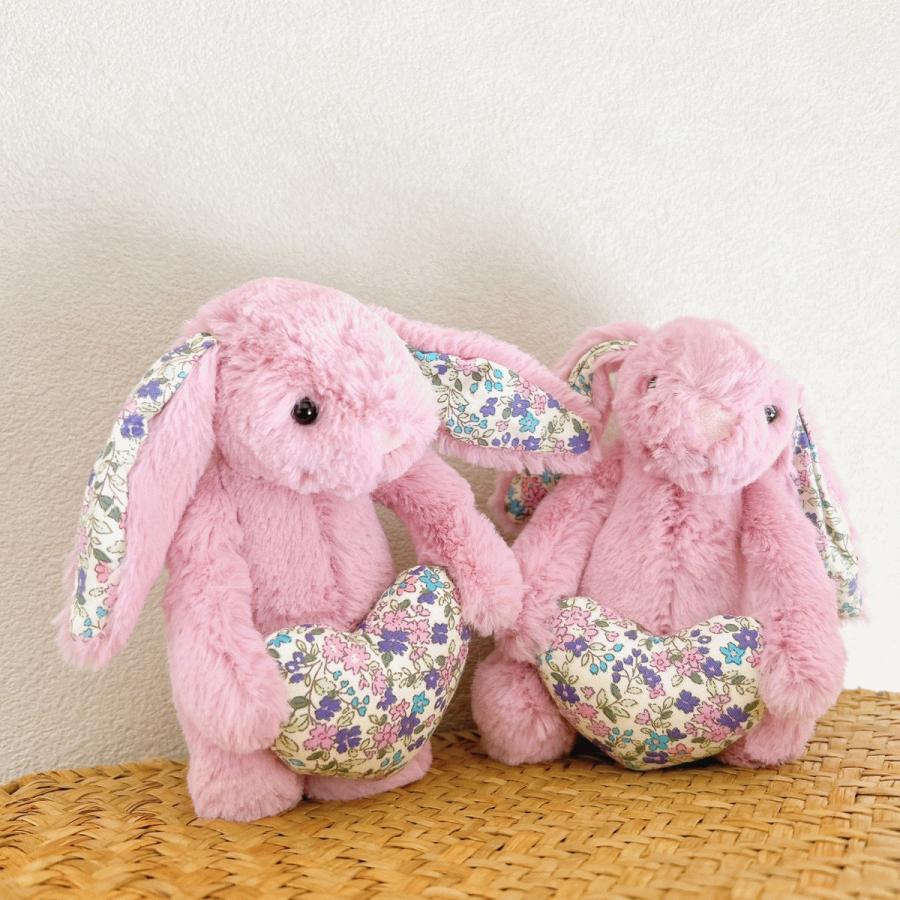 JELLY CAT Jellycat うさぎ ぬいぐるみ ハート 花柄 ピンク JELLY CAT Jellycat うさぎ ぬいぐるみ ハート 花柄 ピンク