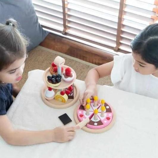 プラントイ（PLANTOYS） 木製 おままごと バースデーケーキセット
