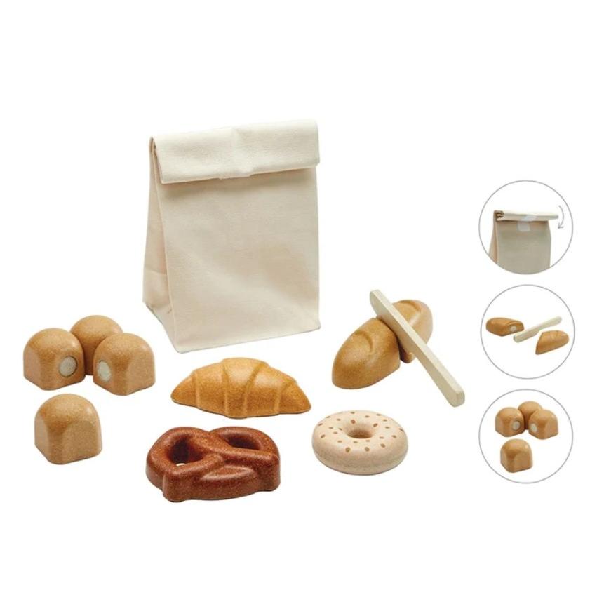 プラントイ PLAN TOYS 木製 おままごと パンセット 木のおもちゃ 3628 