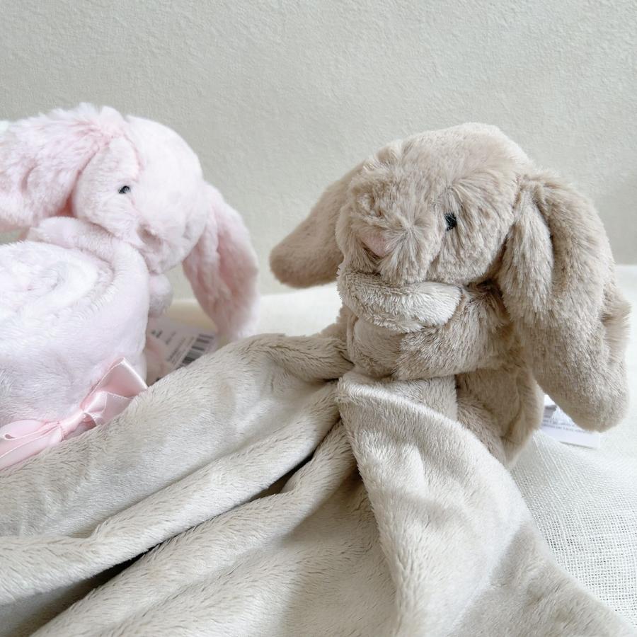 ジェリーキャット ベビー ぬいぐるみ ミニ ブランケット うさぎ Bashful Bunny Soother アニマル タオル 正規品 Jellycat｜lulumina｜14