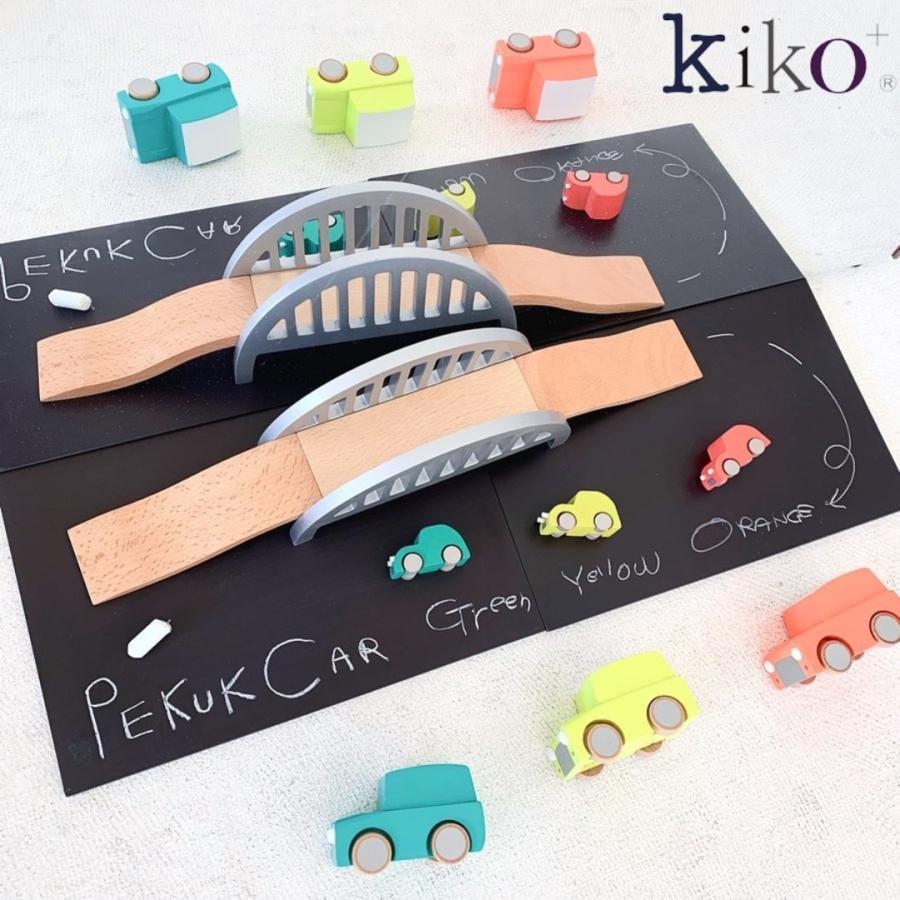 Bonpoint × kiko+ PEKUKTRAIN 木製おもちゃ 列車 kiko 木製おもちゃ ボンポワン x キコ ペクックカー 車と橋 kiko+&gg