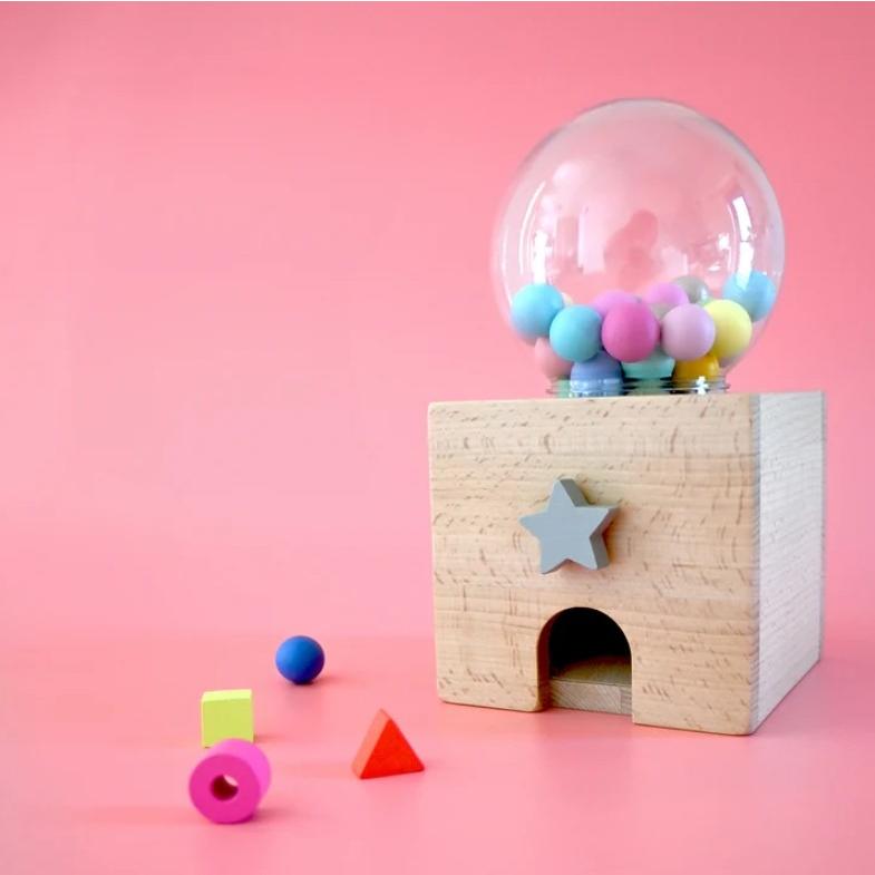 木製おもちゃ ガチャガチャ ユニコーン 木のおもちゃ gatcha unicorn  