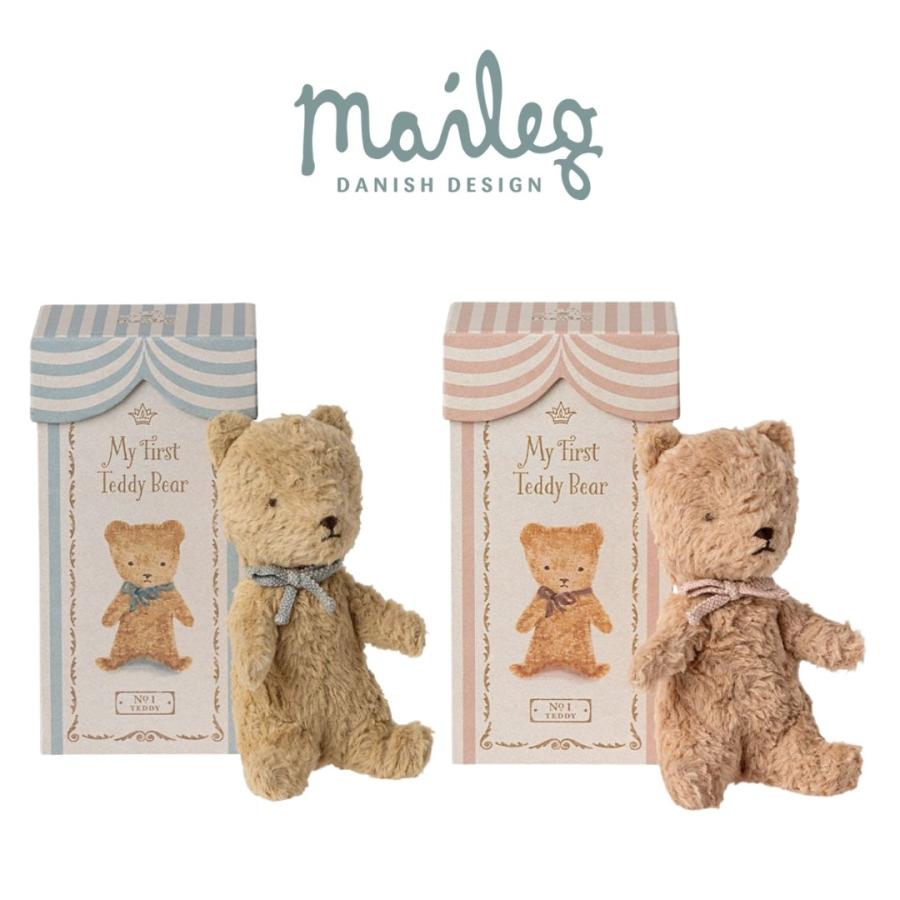 Maileg マイファーストテディ ピンク ブルー くまさん ぬいぐるみ お