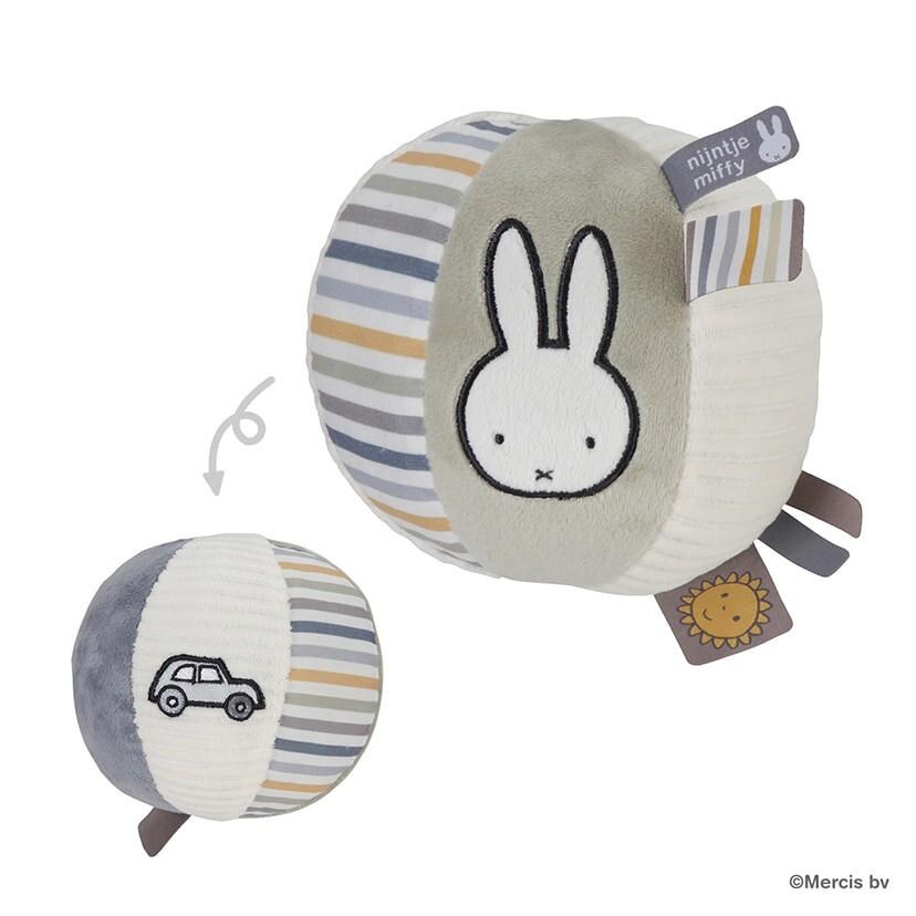 Miffy（ミッフィー） ベビーボール フラッフィー ブルー 布製おもちゃ