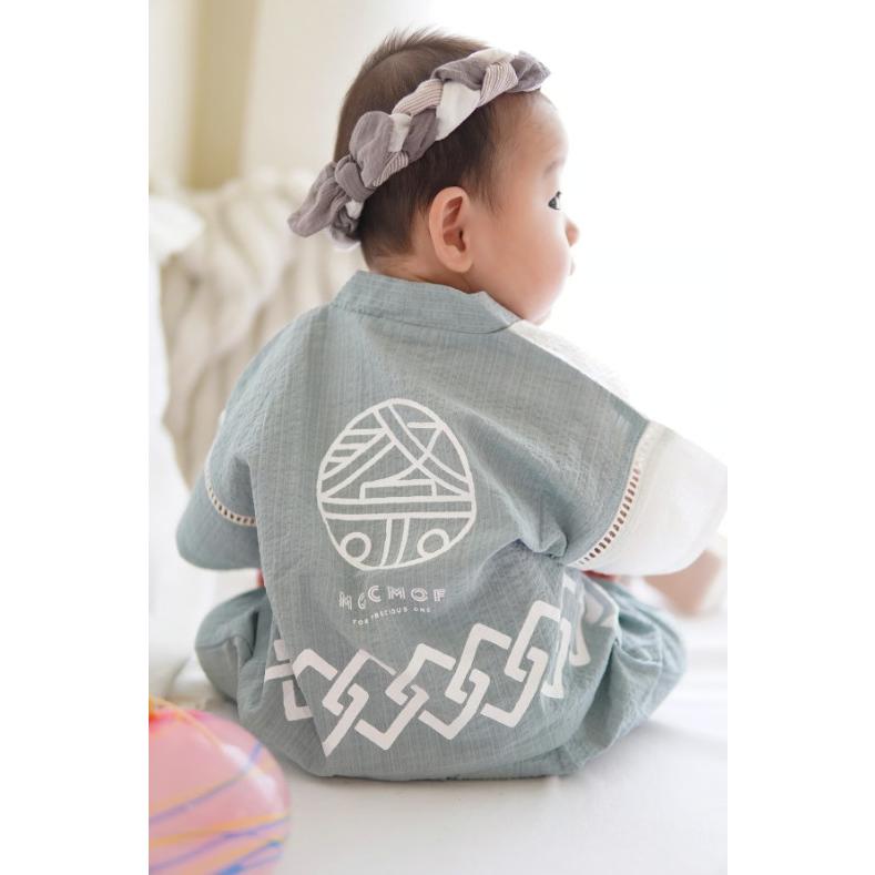 赤ちゃんハッピ【㉑】 mocmof ベビーはっぴ 3Pセット 法被 お祭り 男の子 ベビー服