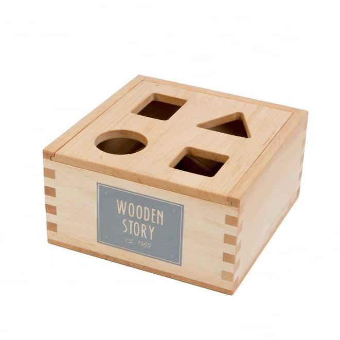 Wooden Story シェイプソーターボックス 型はめ 木製おもちゃ 知育