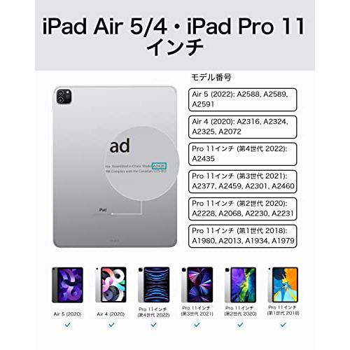 日本語マジックキーボード ESR iPad Pro 11 ケース キーボード付き Pro 11インチ第4/3/2世代(2022/2021/2020)用 iPad Air5/4対応 Bluetooth 磁気吸着 iPad Pro Air
