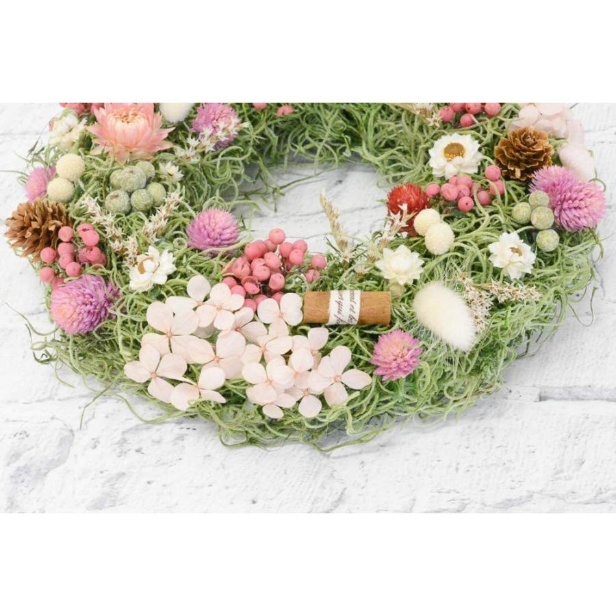 Lulu's ルルズ リースの中のお花畑 スパニッシュモスリース リース