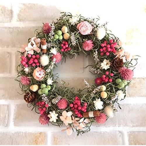 春のお花畑＊サルフレアのナチュラルリース 春のお花畑＊サルフレアのナチュラルリース