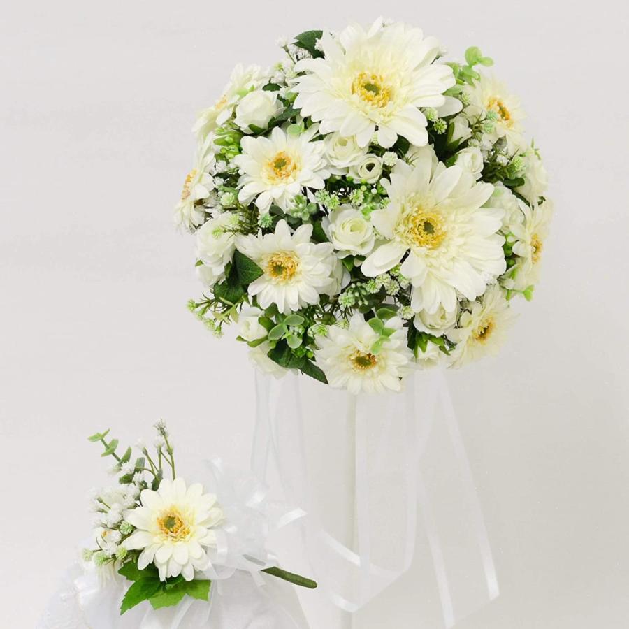 Lulu S ルルズ ホワイトガーベラ ローズのブーケ Wedding White ブートニア付き ブーケ アーティフィシャルフラワー Lulu S 1158 Lulus 1158 Lulu S ルルズ フラワーとギフト雑貨のお店 通販 Yahoo ショッピング
