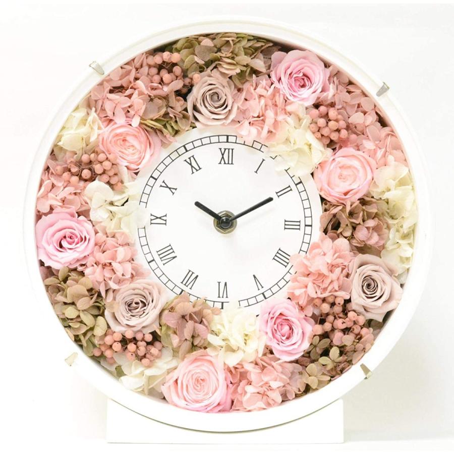 Lulu's ルルズ 花時計 アンティークピンク プリザーブドフラワー サイズ幅24cm長さ8cm高さ24cm アンティークピンク Lulu's-1230