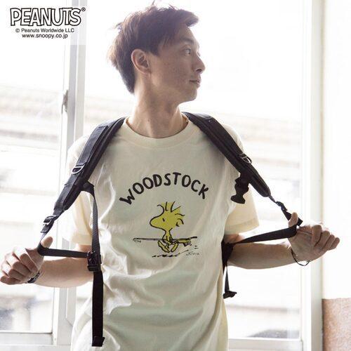 LUMBER ランバー 】 スヌーピー 別注 T-SHIRTS WOODSTOCK プリント 