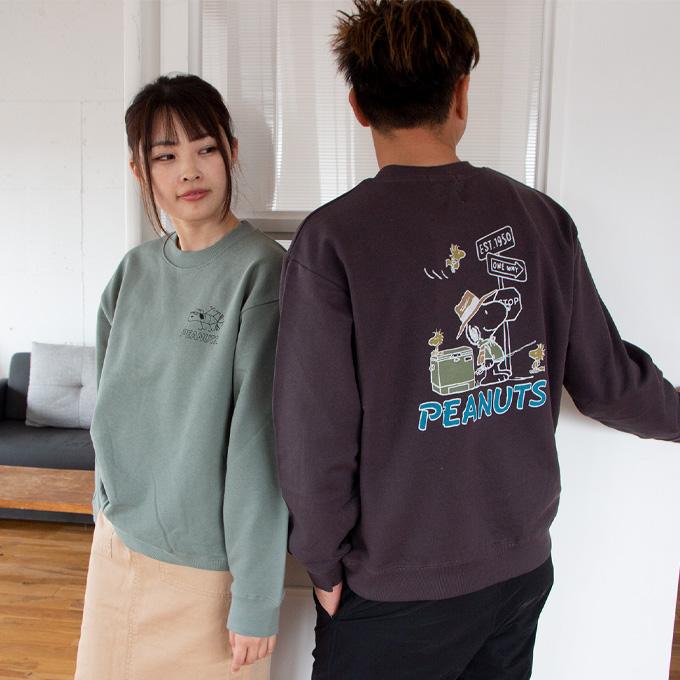 すーら★ LUMBER SNOOPY 公式 プリントスウェット DEPARTURE FISHING 243627