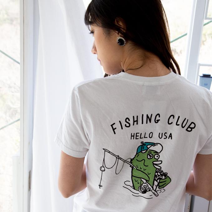 LUMBER ランバー 】 ユースTシャツ FISHING FISH 半袖Tシャツ 303 / T