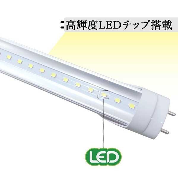 LED蛍光灯10w形 電球色 直管LED照明ライト グロー式工事不要G13 t8 33cm 10W型｜lumi-tech｜04