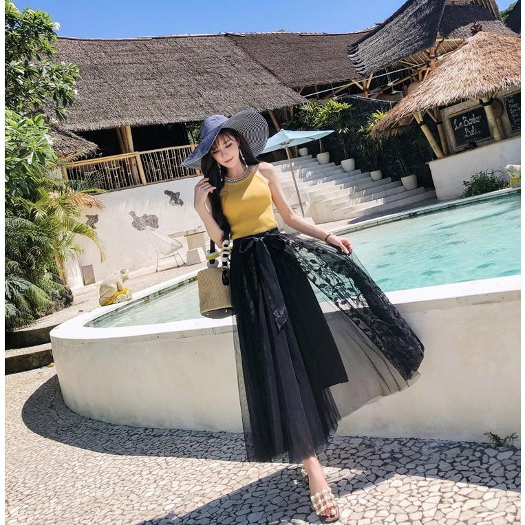 ロングスカート フレアスカート Aライン レース マキシスカート リゾート ロング丈 シフォン シースルー シアーおうちコーデ アパレル S23 生活雑貨lumic 通販 Yahoo ショッピング